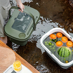 2 in 1 Folding Multifunctional Basket for Outdoor Camping