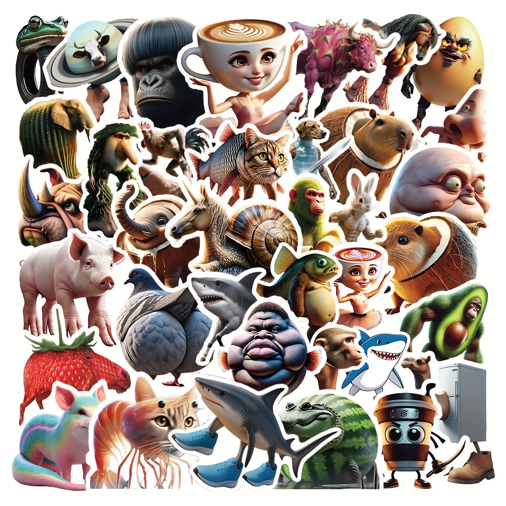 50pcs TungTungTungSahur Meme Stickers for Phones Laptops Toolboxes