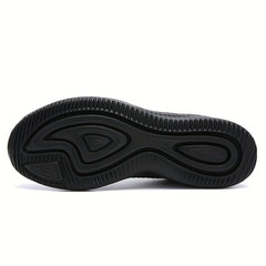Men's Athletic Lace-up Sneakers Breathable Wear-resistant Shoes