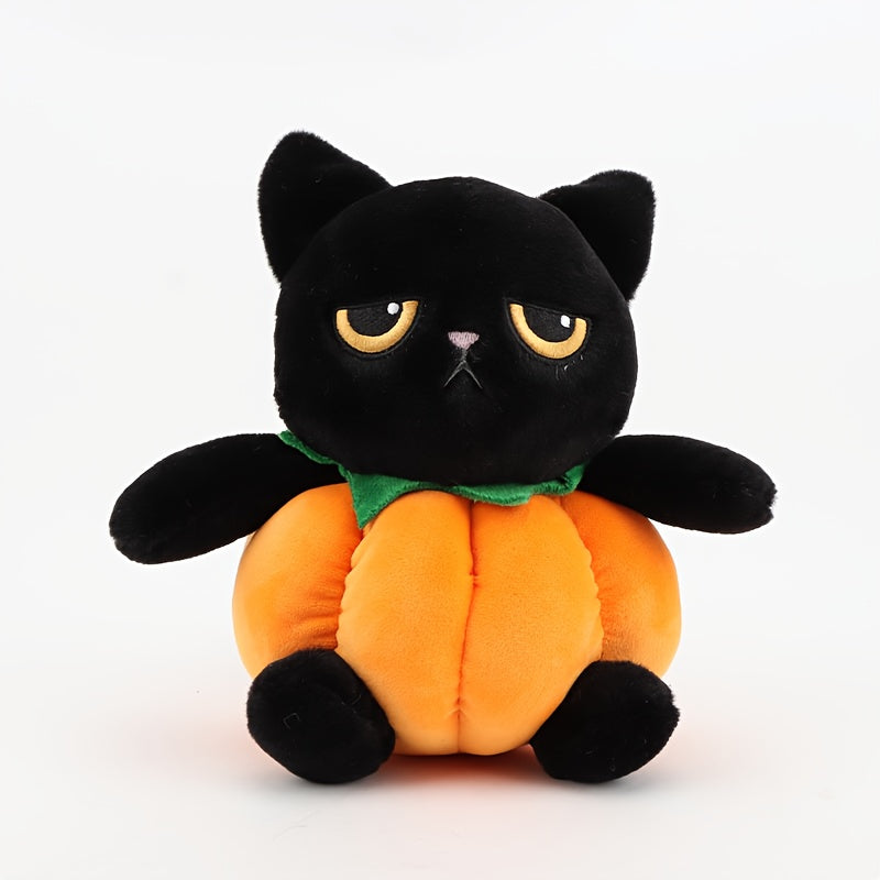 Halloween Cat Plush & Pumpkin Stuffed Animal Combo