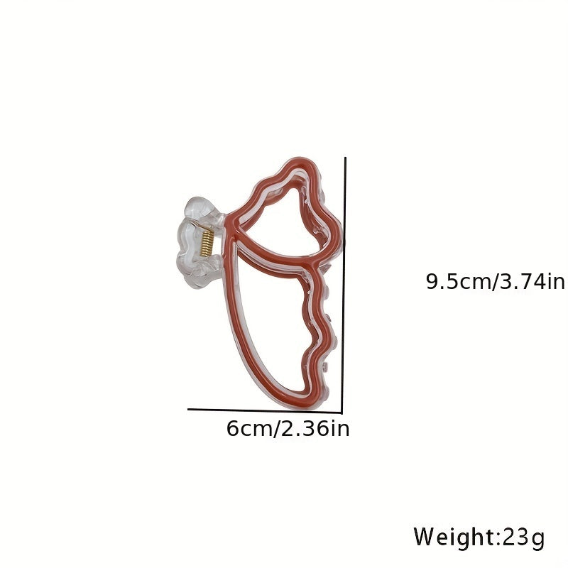 Bow Shaped Nonslip Hair Claw for Women Girls