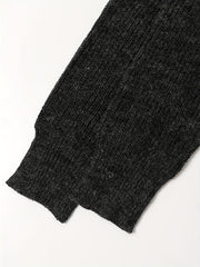  Off Shoulder Solid Sweater Long Sleeve Medium Stretch