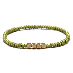 Boho Style Rice Beads Multicolor Bracelet