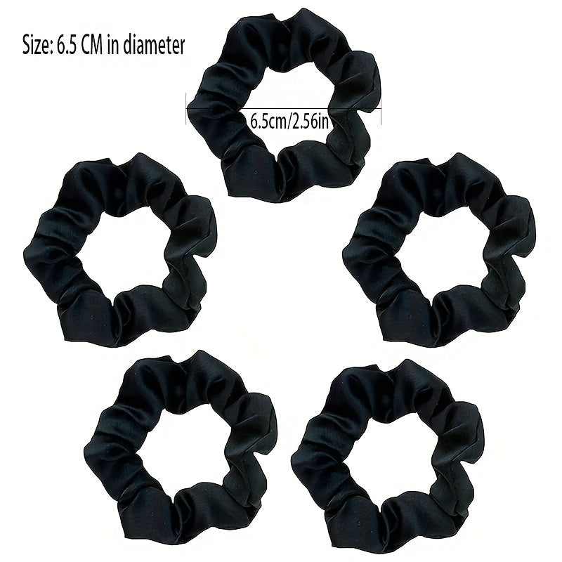 5 PCS Small Bowel Hair Tie Elastic Hair Accessories