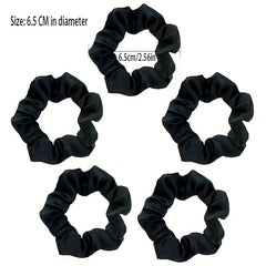 5 PCS Small Bowel Hair Tie Elastic Hair Accessories