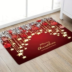 3D Christmas Floor Mats for Lobby Entrance Decoration