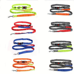 Hands-Free Dog Leash Adjustable Waist Belt for Running
