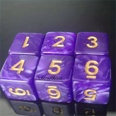 Digital Dice Purple Pyramid 4 6 8 10 12 20 Sided Board Game
