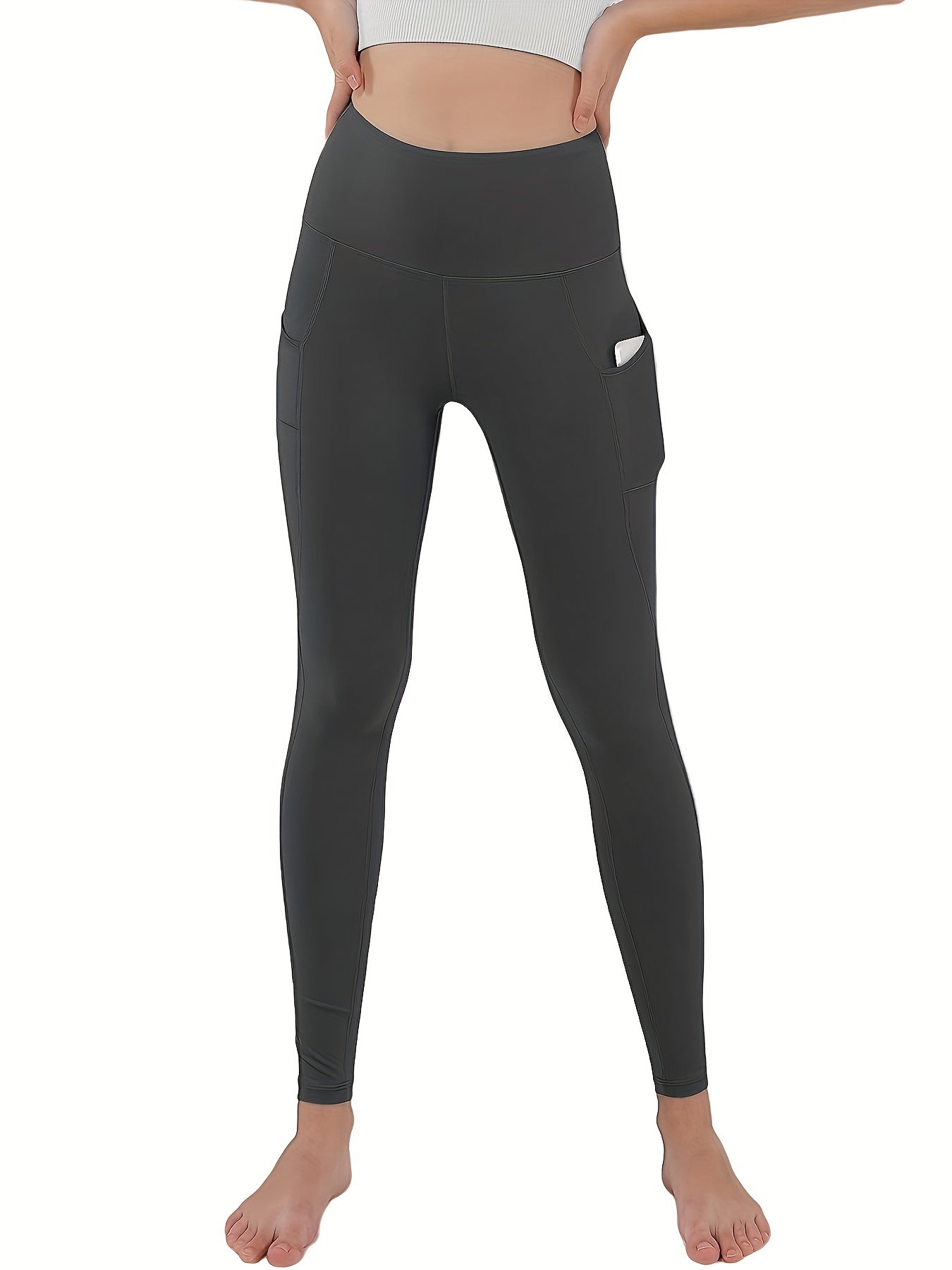 3 Pack Women's Sports Leggings with Pockets High Waisted Yoga Pants