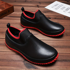 Women's Waterproof Rain Shoes Lightweight Slip On Rubber Work Shoes