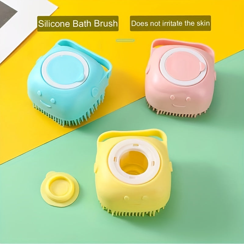 Pet Shampoo Brush with Shampoo Storage for Dog Cleaning