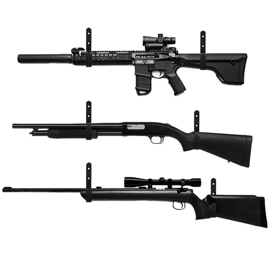 Horizontal Gun Rack Rifle Shotgun Bow Storage Metal Wall Mount Hangers