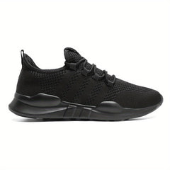 Men's Lightweight Knitted Running Shoes Breathable Sneakers One Size Bigger