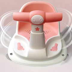 Secure Baby Bath Seat with Non-slip Stool