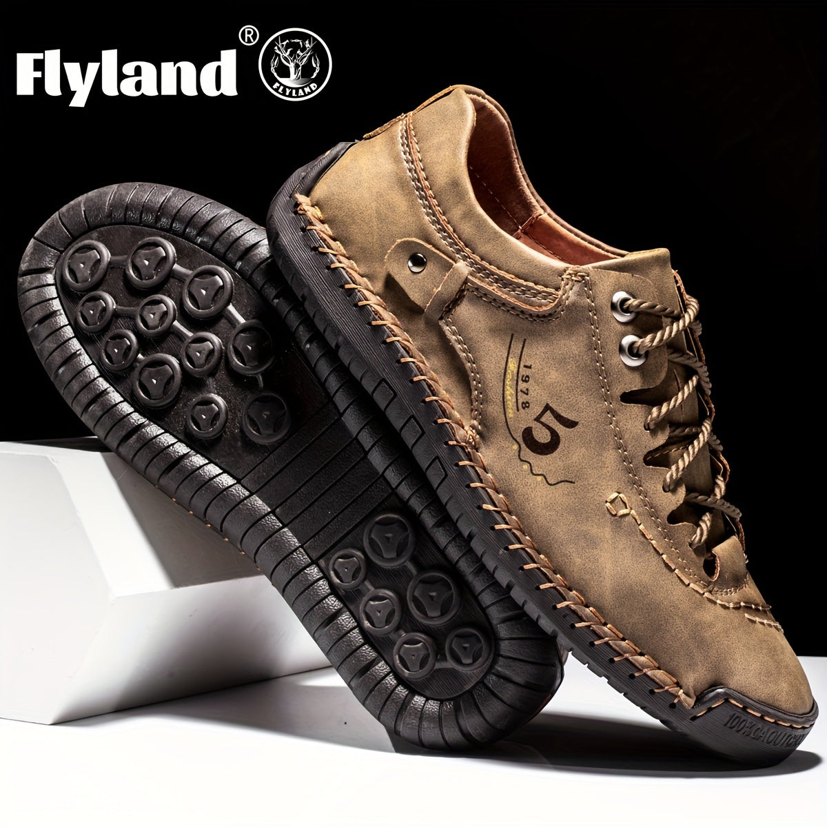 FLYLAND Men's Classic Stitch Loafer Shoes