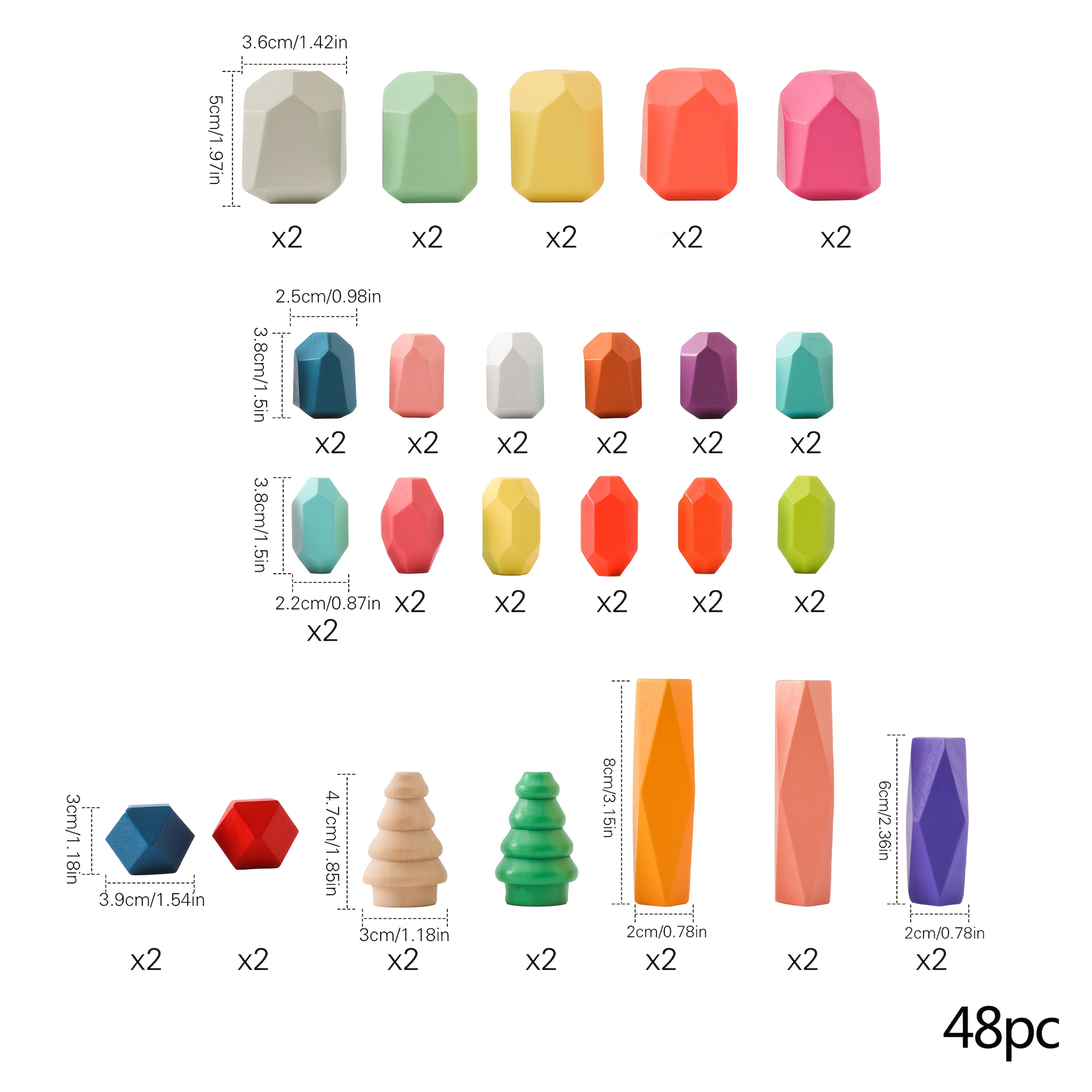 Wooden Stacking Puzzle Balance Toy for Kids