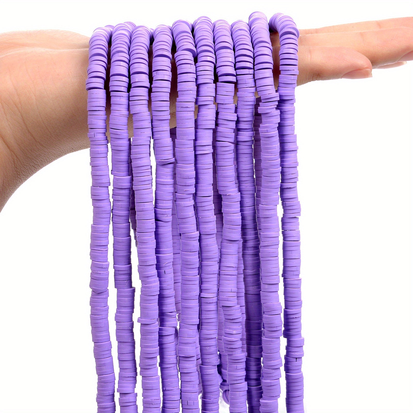 350pcs 6mm Flat Round Polymer Clay Beads for DIY Jewelry Making