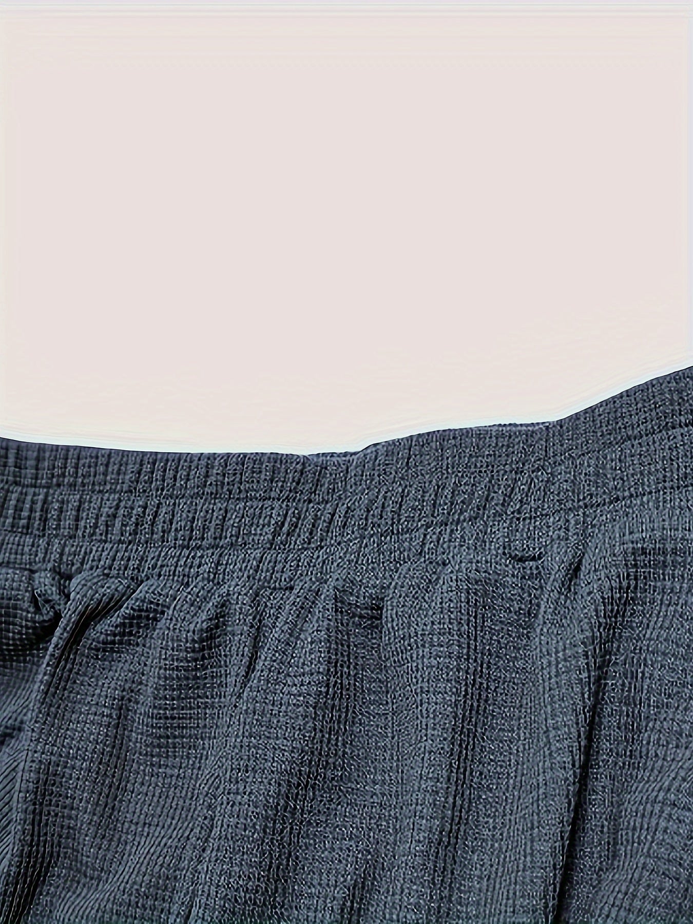  Ribbed High Rise Wide Leg Trousers