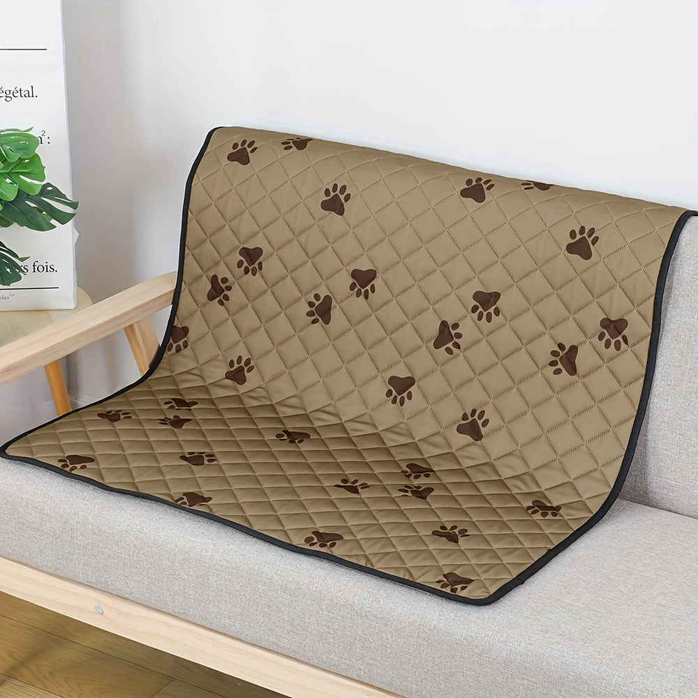 Pet Paw Print Mat Cartoon Blanket Soft Comfortable