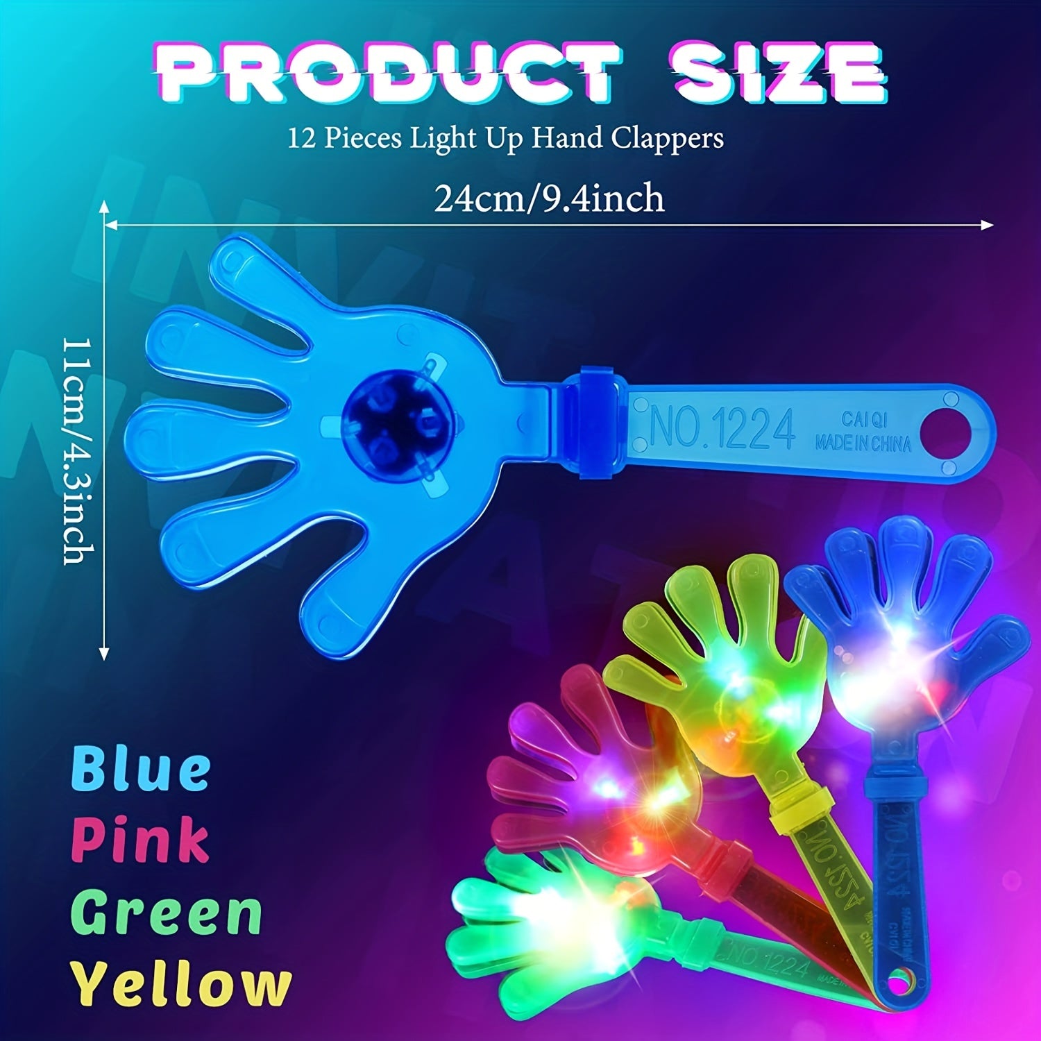 LED Clapping Noise Maker Toy for Parties