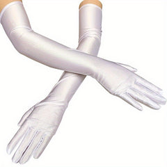 Satin Sunscreen Gloves Solid Driving Cycling Gloves For Women