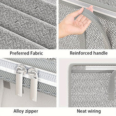 Large Capacity Storage Bag With Handles Portable Clothes Storage Bag With Window