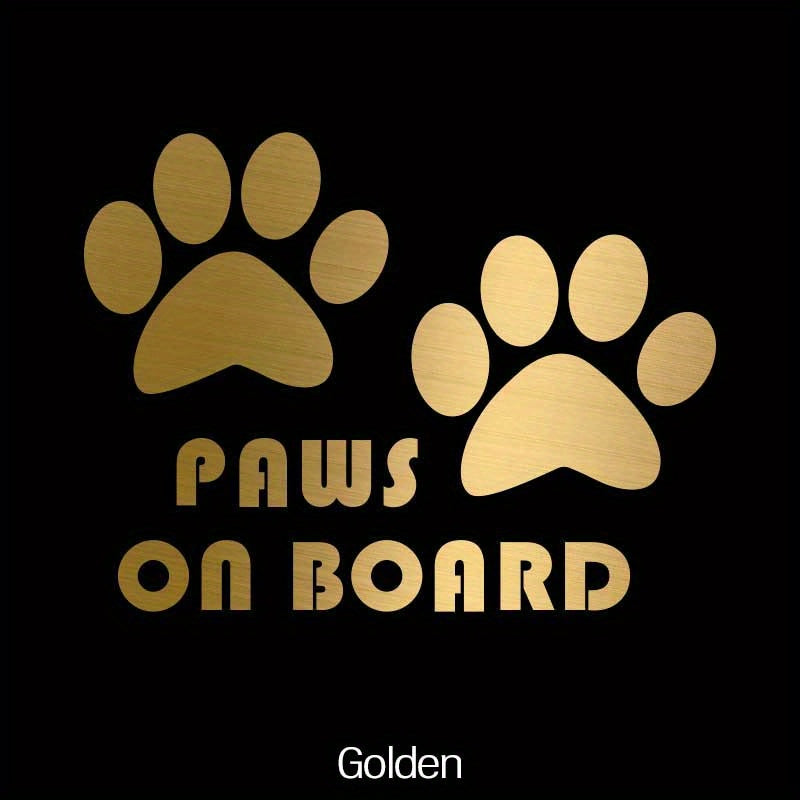 Dog Paws Car Stickers Reflective JDM Style Vinyl Decals