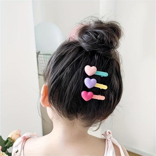 7pcs Heart Square Star Hairpin Girls Hair Accessories