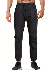 Men's Sauna Sports Pants Waterproof Loose Workout Pants