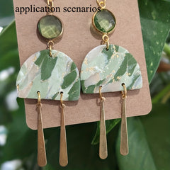 Copper Earring Accessories - Stick Shape Pendant - DIY Charms Decor