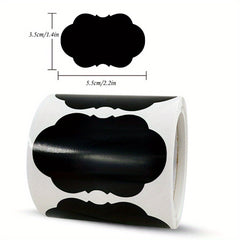 120Pcs Roll Rewritable PVC Blackboard Stickers Waterproof Labels