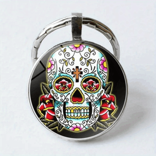 Vintage Skull Keychain Necklace Bag Charm for Boys and Girls
