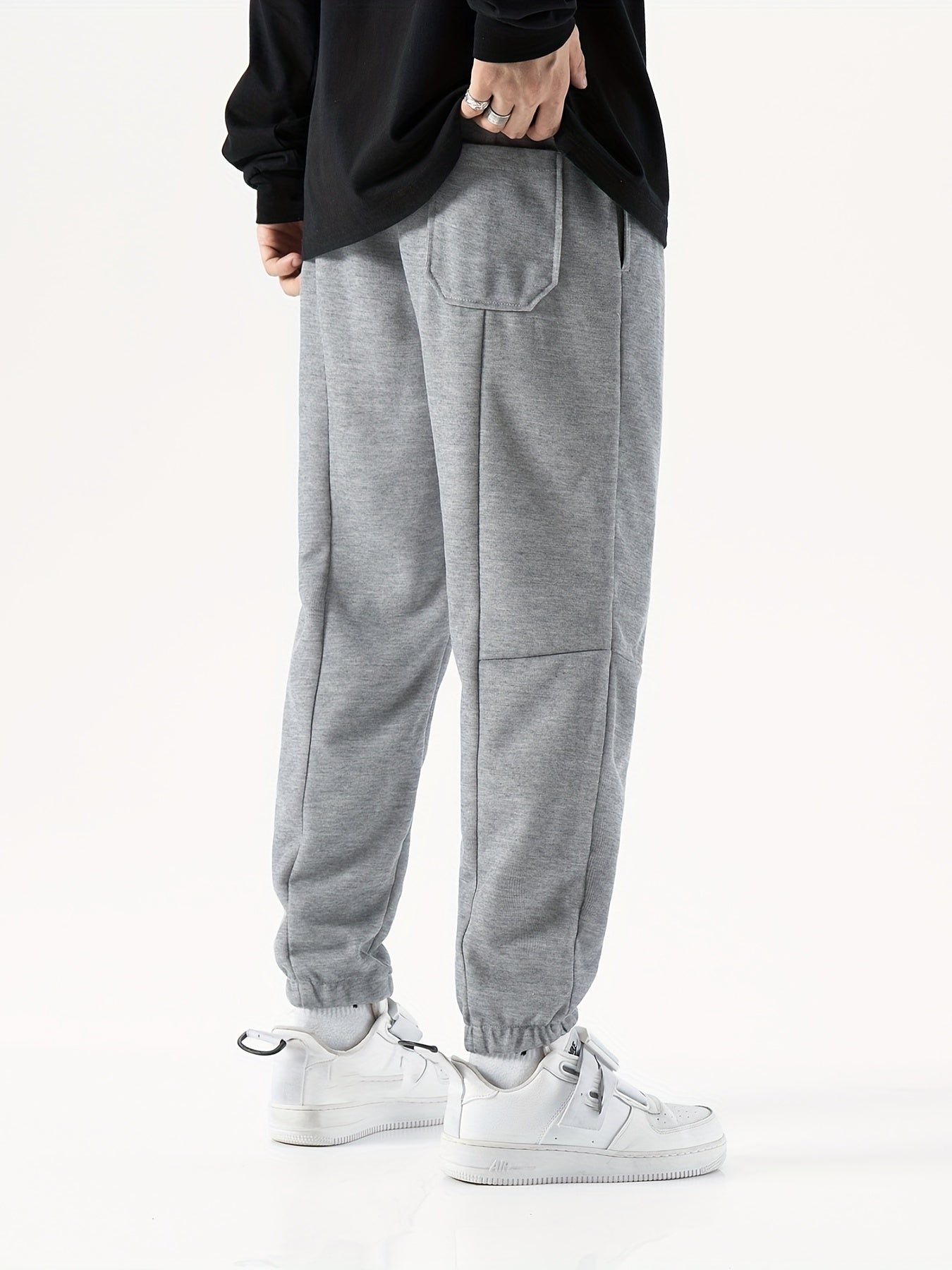 Men's Loose Fit Drawstring Joggers for Fitness Cycling