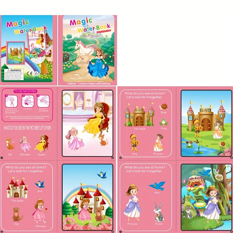 Reusable Water Painting Book for Kids - Fun and Educational Gift