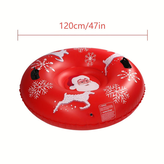 Outdoor Inflatable Snow Circle Santa & Snowflake Style Snow Cushion