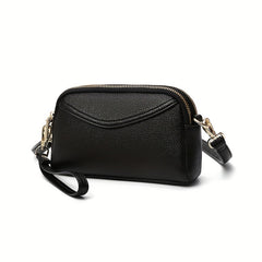 Minimalist PU Leather Crossbody Bag Shoulder Clutch Purse
