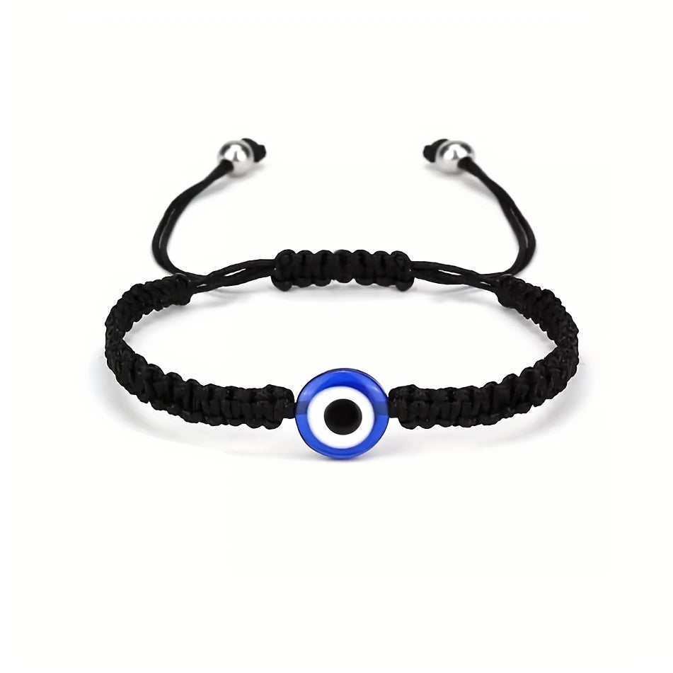 Evil Eye Charm Red Rope Adjustable Bracelet Unisex Hand Decoration