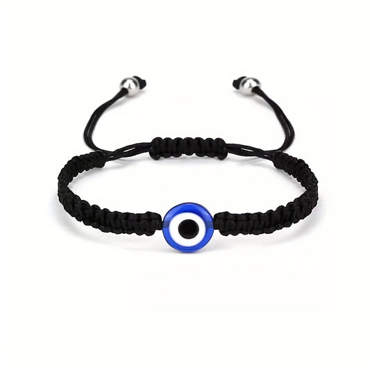Evil Eye Charm Red Rope Adjustable Bracelet Unisex Hand Decoration