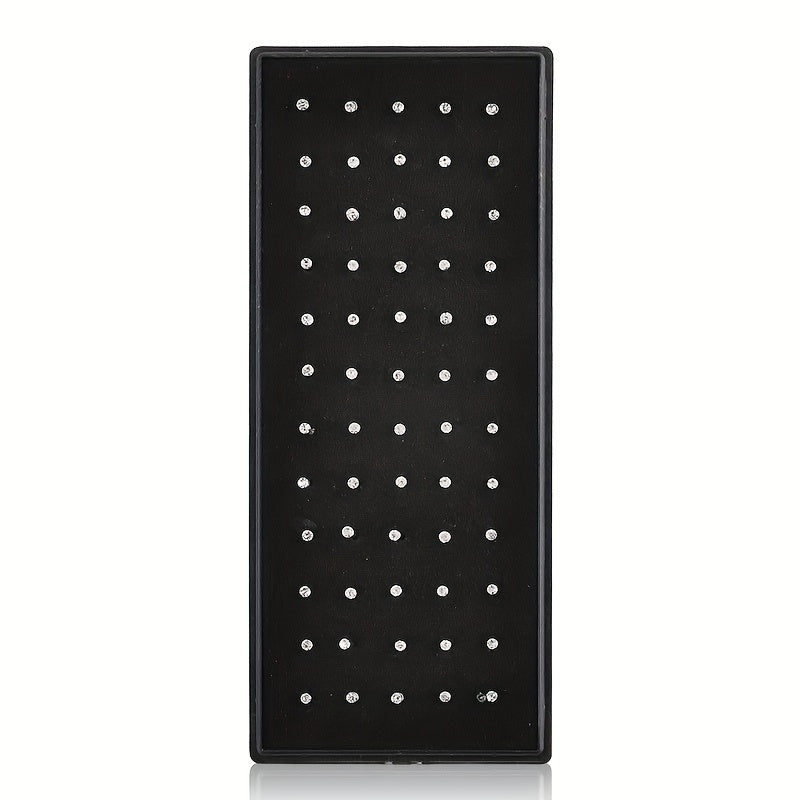 60pcs Stainless Steel Nose Stud Ring Set Body Piercing Jewelry