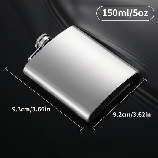 Portable Stainless Steel Liquor Hip Flask for Outdoor Adventures