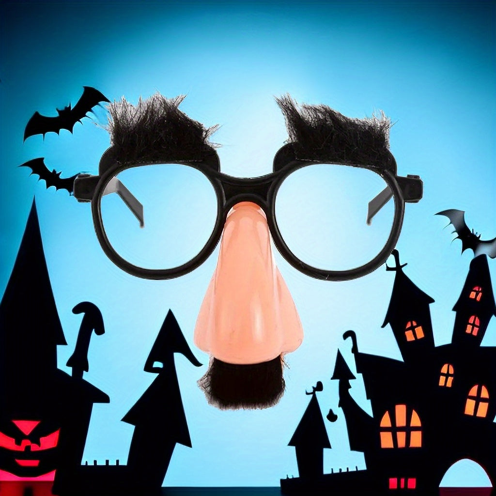 Halloween Beard Glasses Nose Funny Spectacles Props