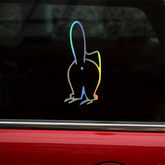 Cute Cat Ass Vinyl Sticker for Car