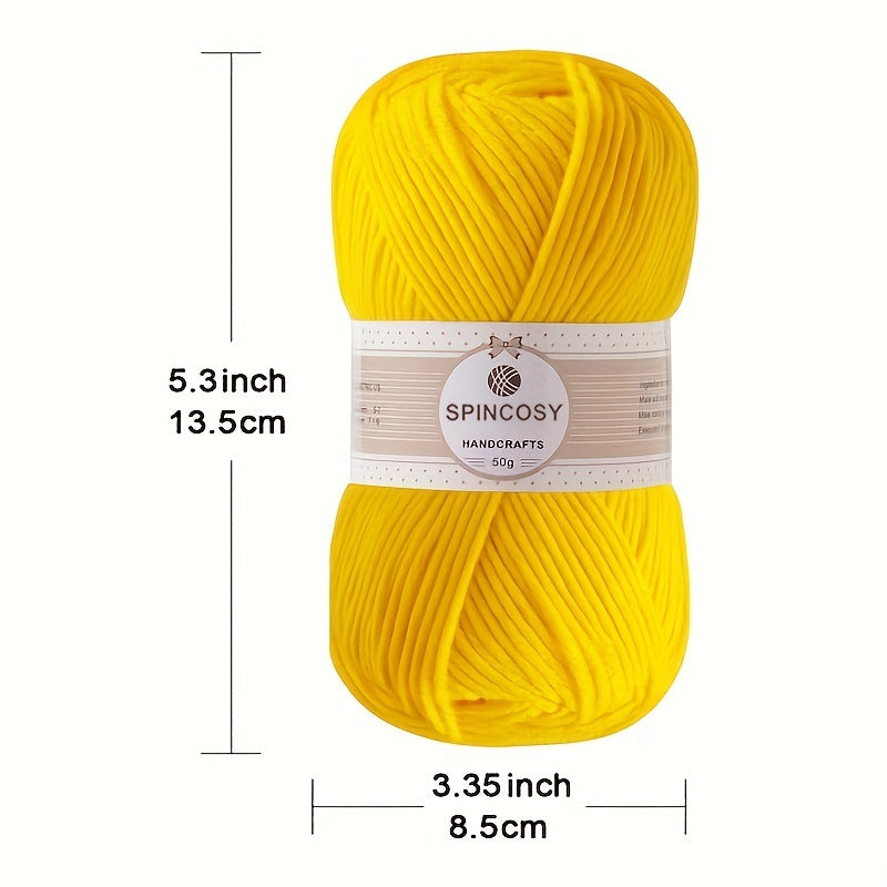 Soft Acrylic Yarn Assorted Colors 4 ply Crochet & Hand Knitting 140Yards 50g Ski