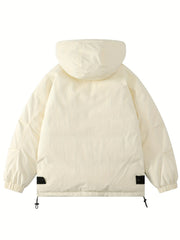 Casual Hooded Puffer Jacket for Winter Outdoor Sports
