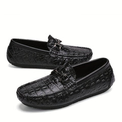 Women's Metal Buckle Flat Loafers Slip On Walking Shoes