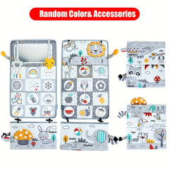 Time Mirror Cloth Book Visual Stimulation Toy Vision Training Foldable