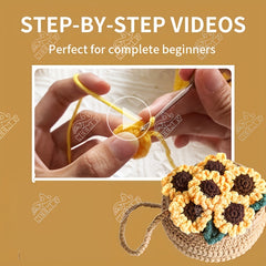 Crochet Yarn Potting Material Package Beginner Crochet Kit