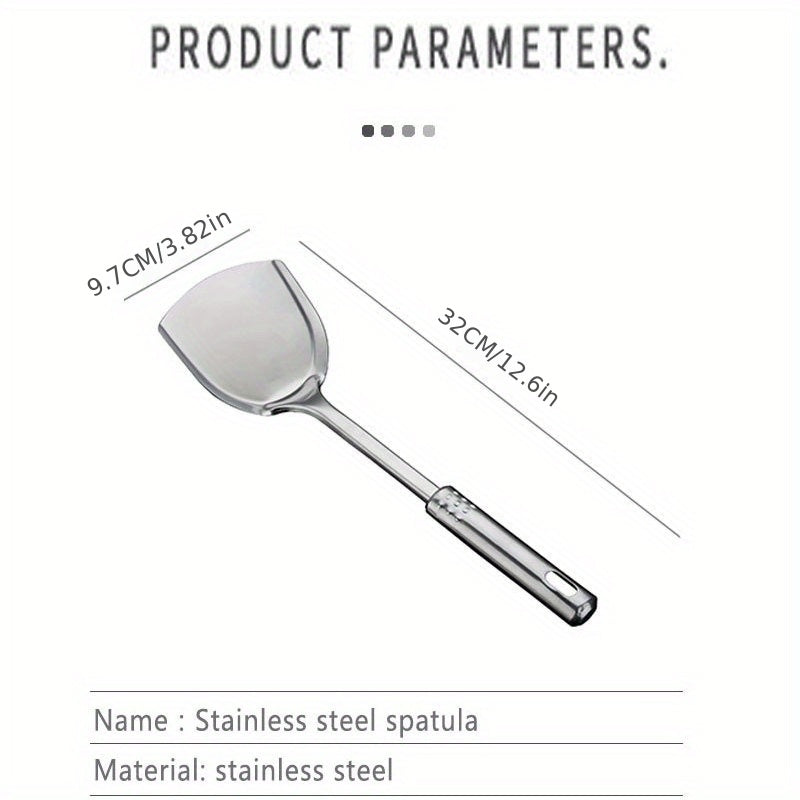 1pc Kitchen Steel Shovel Stainless Steel Spatula Cooking Tool