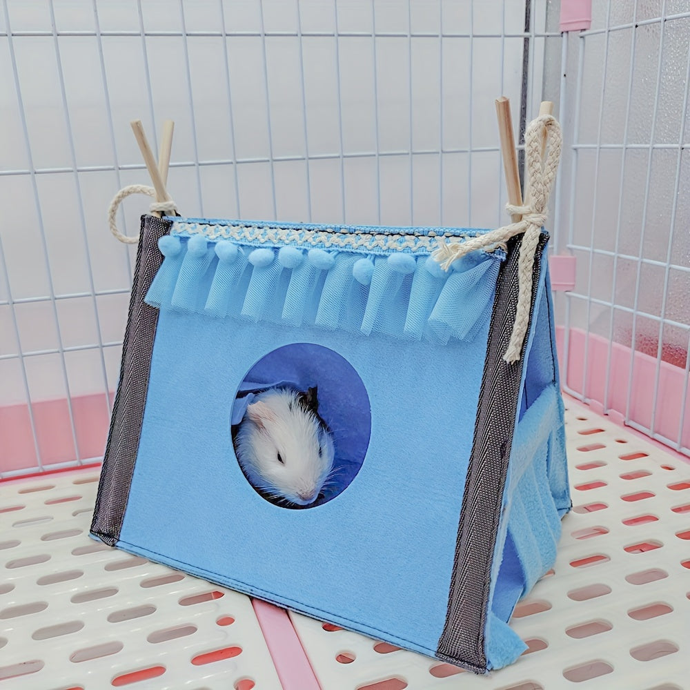 Triangle Tent Hideout for Small Pets Hamsters Guinea Pigs Gliders Rabbits