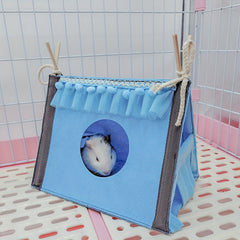 Triangle Tent Hideout for Small Pets Hamsters Guinea Pigs Gliders Rabbits